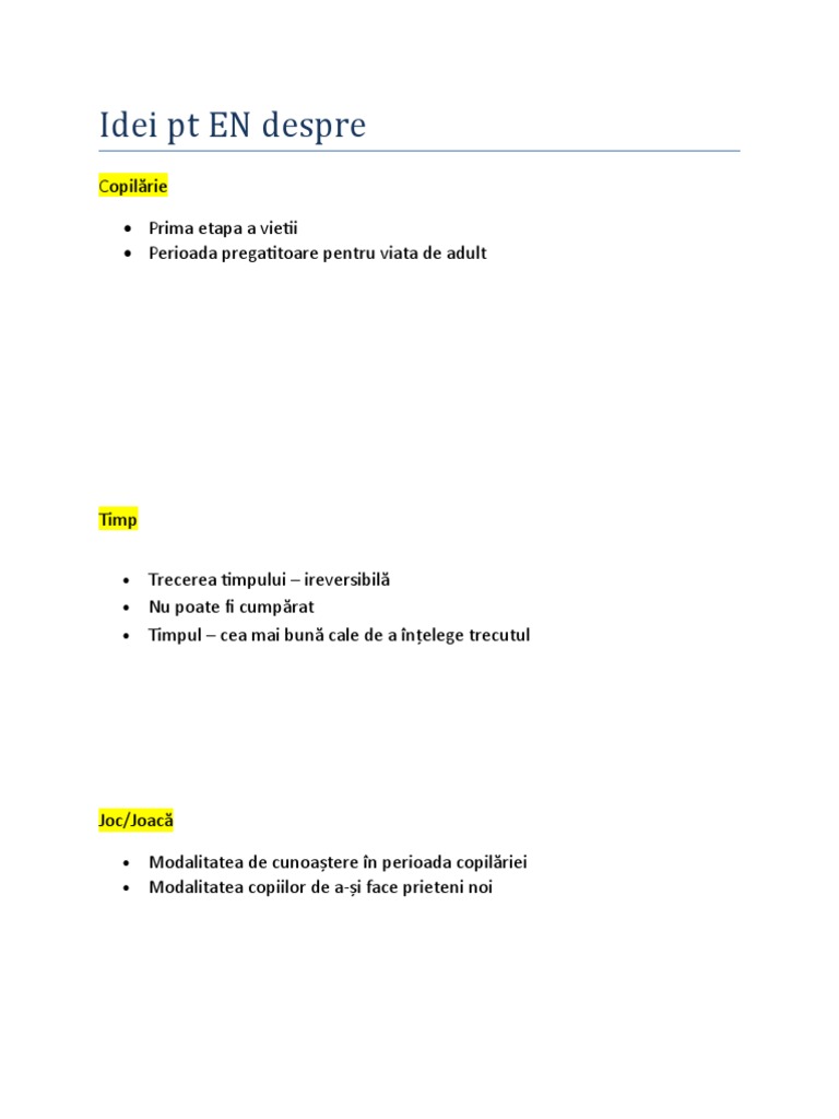 Idei Argumentare en | PDF