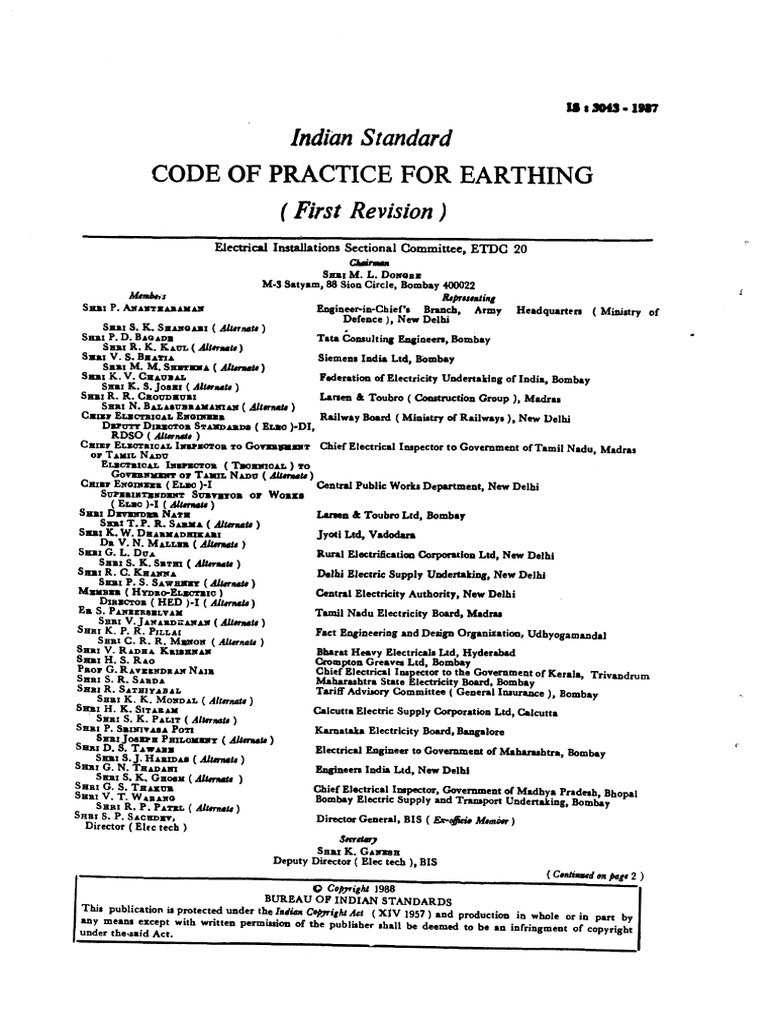 Is 3043 | PDF