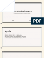 Strategic Operation 3 - Operation Performance