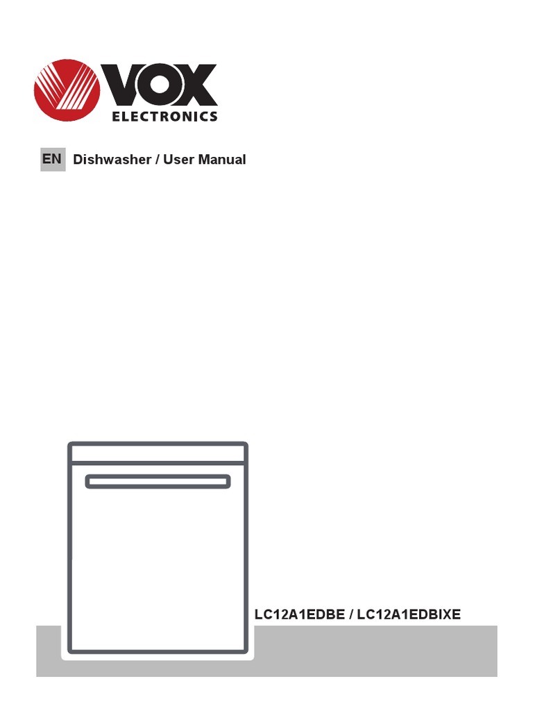 Lc12a1edbe Lc12a1edbixe PDF Dishwasher Ac Power Plugs And Sockets