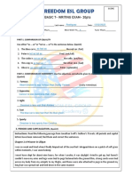 FREEDOM ESL GROUP BASIC 7- WRITING EXAM