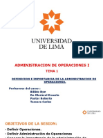 Semana 1. Administracion de Operaciones