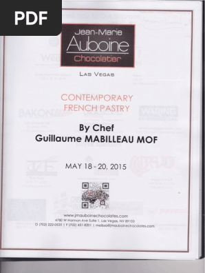 Guillaume Mabilleau MOF - Contemporary French Pastry (1)