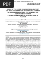 IMPACT OF PERCEIVED ORGANIZATIONAL SUPPORT - CIBG - Volume 27 - Issue 4 - Pages 317-333