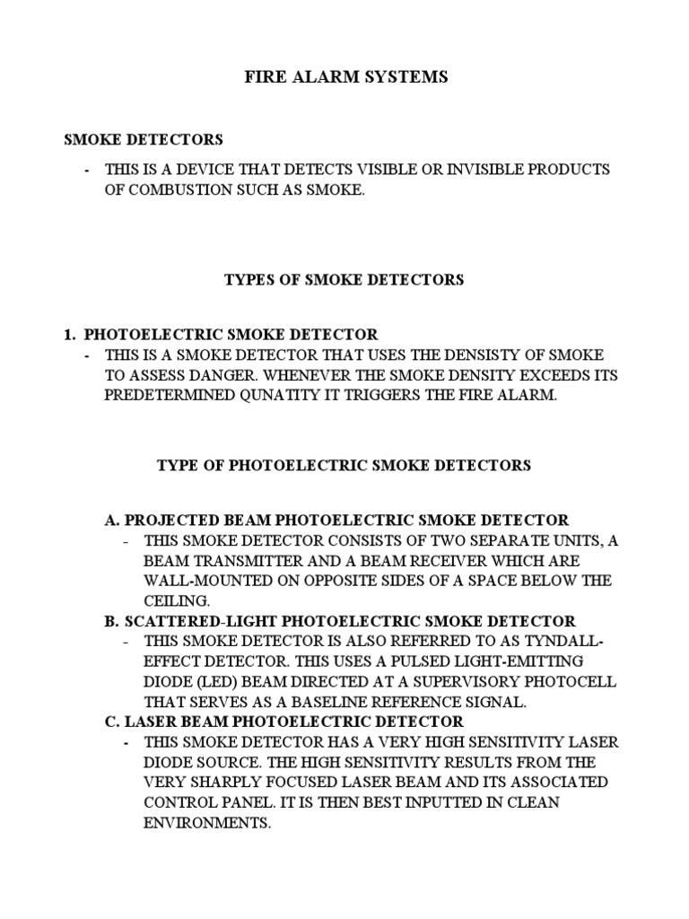 Fire Alarm System PDF