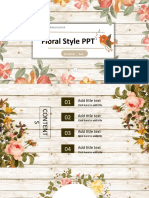 Floral Style PPT: Springflower