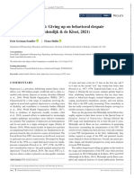 Eur J of Neuroscience - 2021 - Gorman Sandler - The Forced Swim Test Giving Up On Behavioral Despair Commentary On