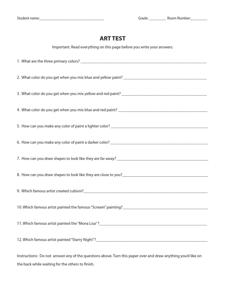 Artistry Test Instructions | PDF