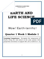 Mod1 - Earth and Life Science Planet Earth