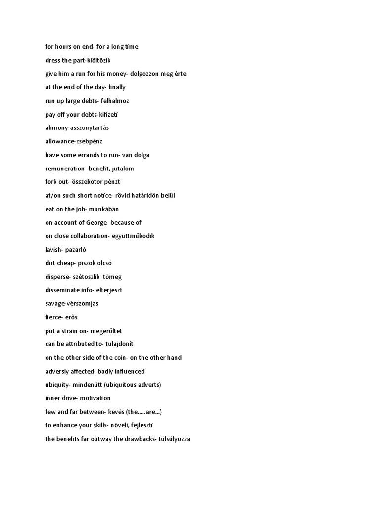 Traveller c1 Vocab | PDF