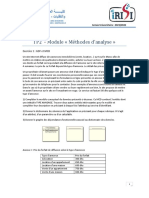 TP2 - Module Méthodes D'analyse : Exercice 1: GDF Et MCD