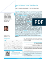 Masseter Muscle Thickness in Unilateral Partial Edentulism An Ultrasonographic Study