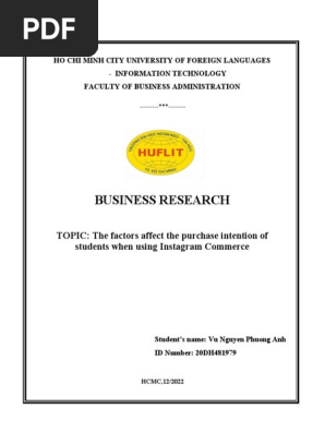 Bussiness research instagram