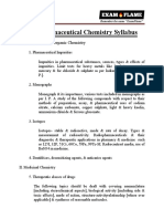 GPAT Pharmaceutical Chemistry Syllabus