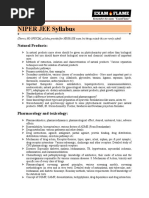 Niper Jee Syllabus