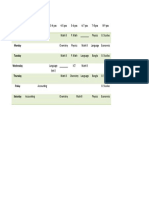 Batch Routine IGCSE O'Level 2022-23