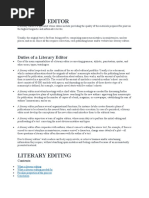 Literary Editor