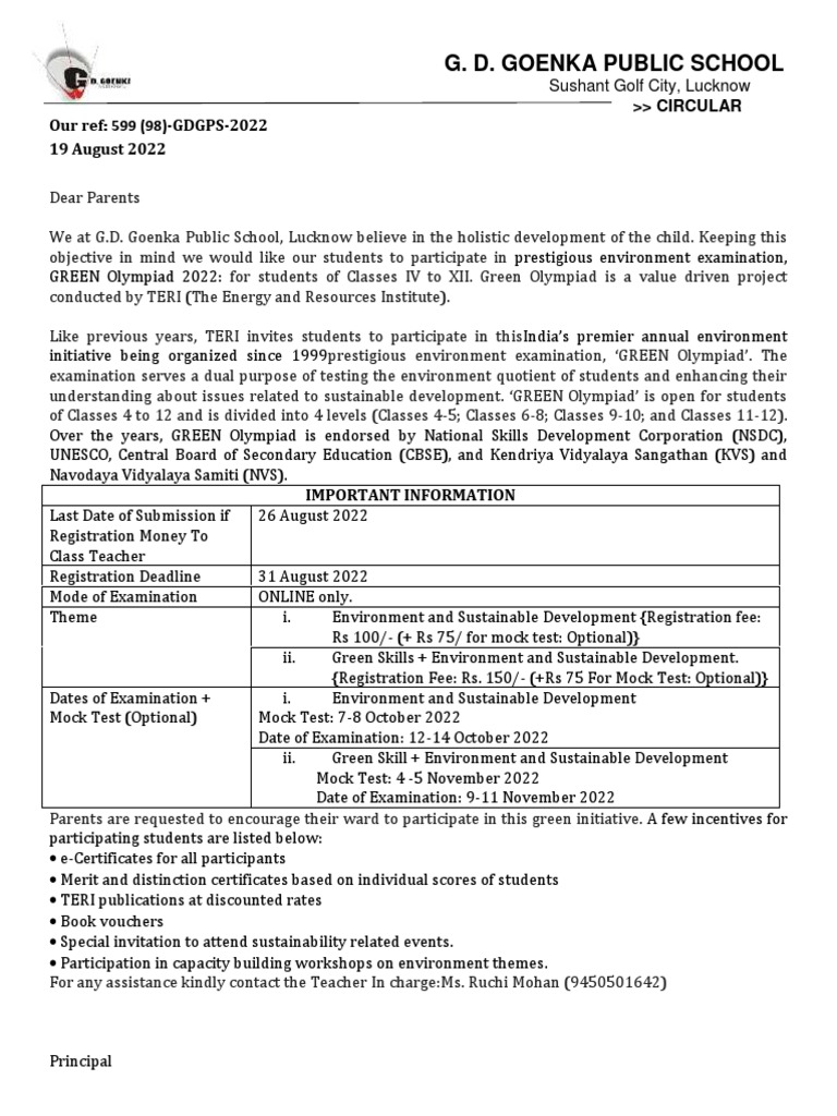 Circular Green Olympiad | PDF | Finance & Money Management