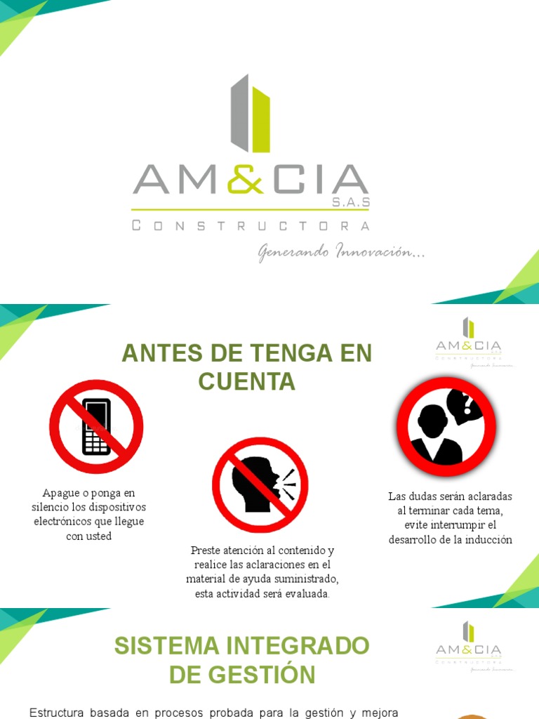 Induccion Ambiental Pdf Residuos Calidad Comercial