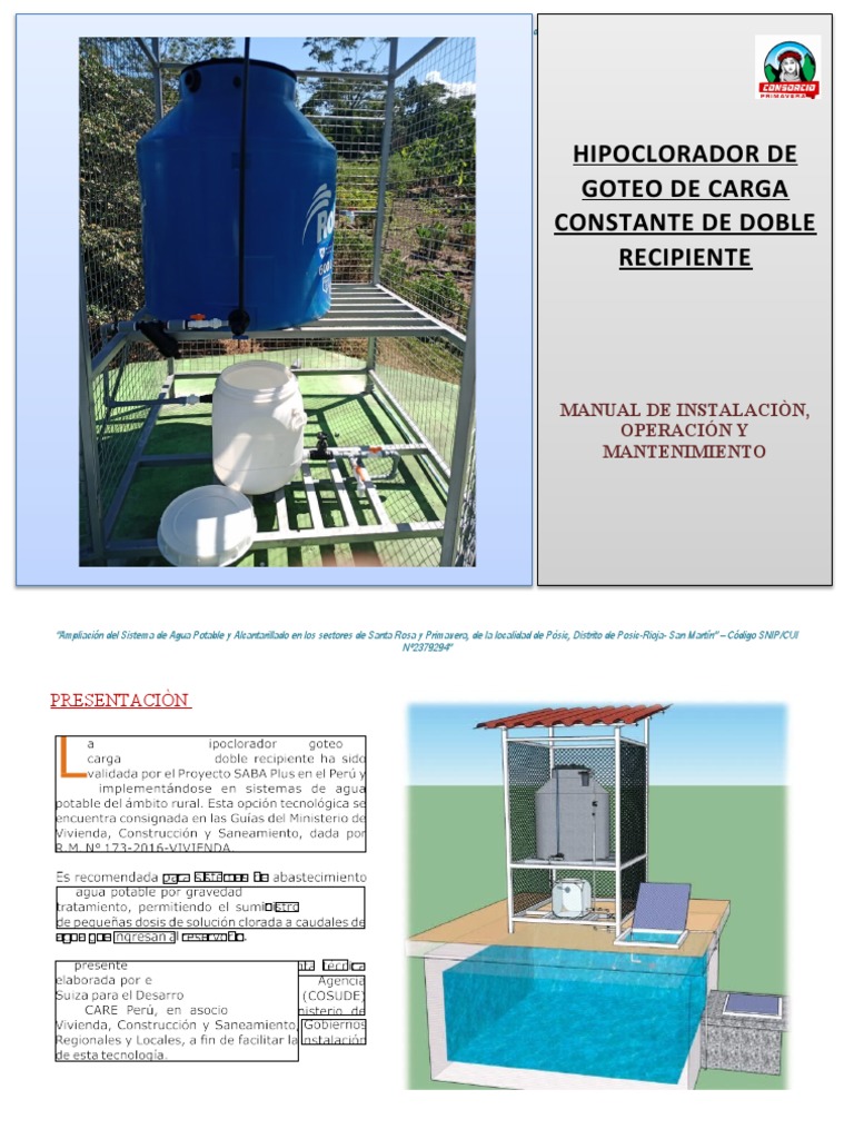 Instalación de Hipoclorador en Pòsic | PDF