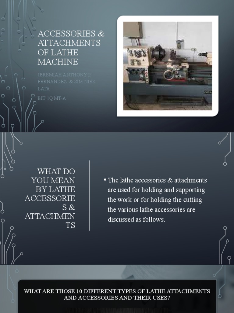 Lathe accessories and attachments guide PDF Machines Metalworking