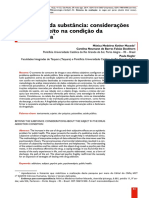 Para Além Da Substancia - Considerações Sobre o Sujeito Na Toxicomaniaa