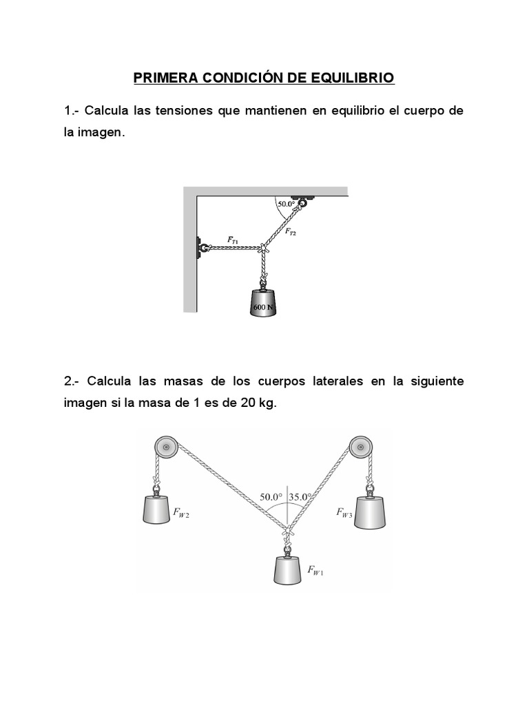Tema 4 - Estática y Sólido Rígido (Colección de Problemas) | PDF ...