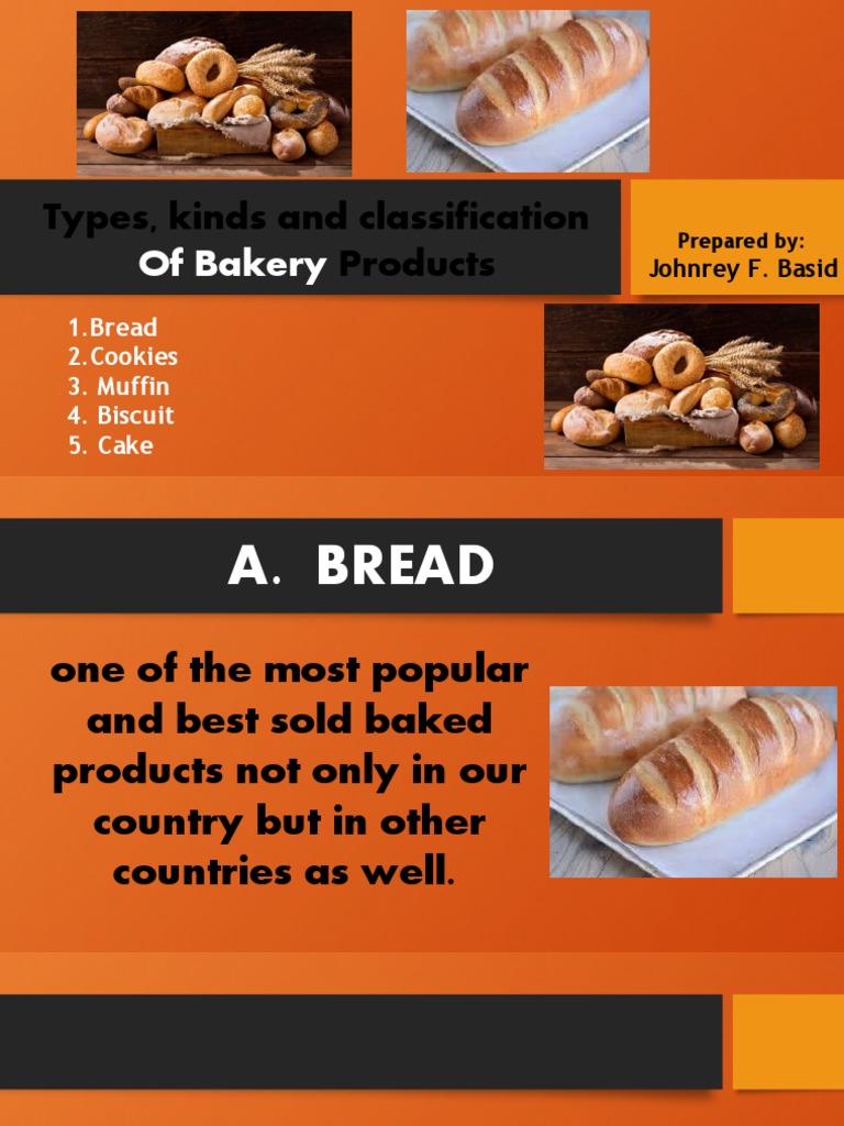 Types, Kind and Classification of Bakery Product PDF Breads Dough