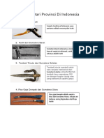 Senjata Dari Provinsi Di Indonesia