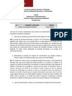 Taller Teoría de La Informacion - Teorías I Neiva