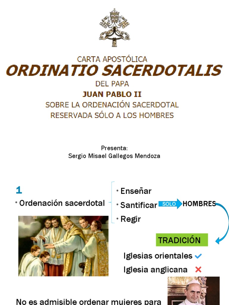 Ordinatio Sacerdotalis | PDF