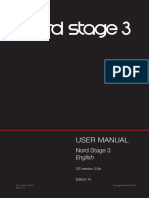 Nord Stage 3 English User Manual v2.6x Edition N