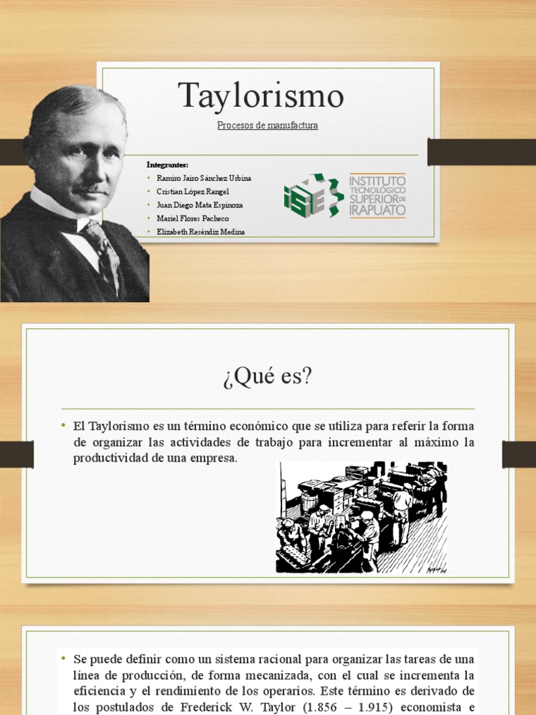 Definición de Taylorismo en Producción | PDF | Planificación | Economias