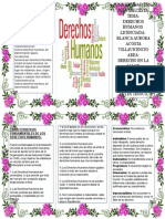 Triptico Derechos Humanos - Curso. Derecho en Salud - Tania L. Reyes Tinoco