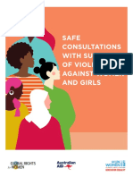 Safe Consultations With Survivors of Violence Against Women and Girls en