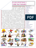 Jobs-Occupations Find and Circle The Words in The Wordsearch Puzzle and Number The Pictures 6210