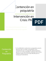 Clase 11 - ContenciAÌƒÂ N en psiquiatrAÌƒ - A e intervenciAÌƒÂ N en Crisis (PAP)