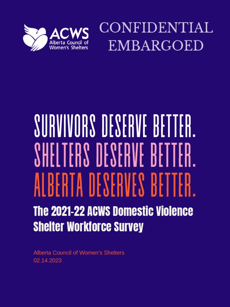 Acws workforce survey report pdf cost of living domestic violence