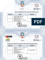 Funciones del Auxiliar de Educación y su Módulo de Competencias