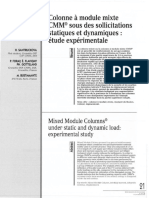 Colonne À Module Mixte CMM Sous Des Sollicitations Statiques Et Dynamiques - Étude Expérimentale