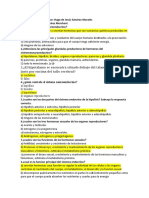 Cuestionario Del Sistema Neuroendocrino Resuelto