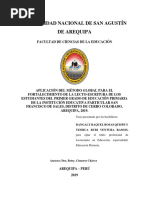 Aplicación Del Método Global para El Desarrollo de Las Habilidades de Lectoescritura