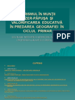 Turismul În Munții Iezer-Păpușa - Prezentare Lucrare Grad I