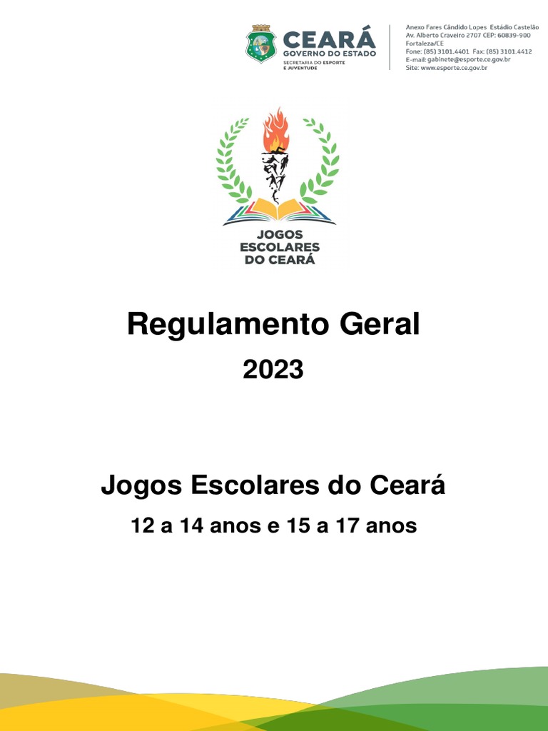 Abertas as inscrições para os Jogos Escolares do Ceará 2023 - Secretaria do  Esporte