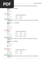 70 Exercices Corrigés en Algorithme | PDF | Entier naturel ...