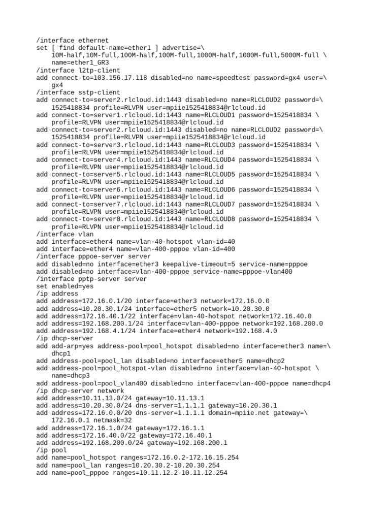 Ethernet and VPN Configuration Guide | PDF | Computers