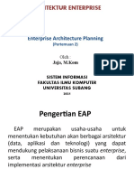 Arsitektur Enterprise Sesi 2 Enterprise Architecture Planning