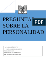 Preguntas Personalidad