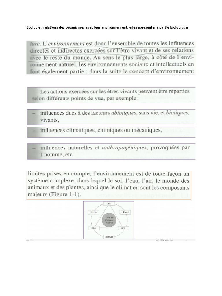 Impact de l'Homme sur l'Environnement | PDF | Chromatographie ...