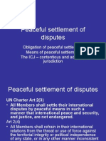 Peaceful Settlement of Disputes